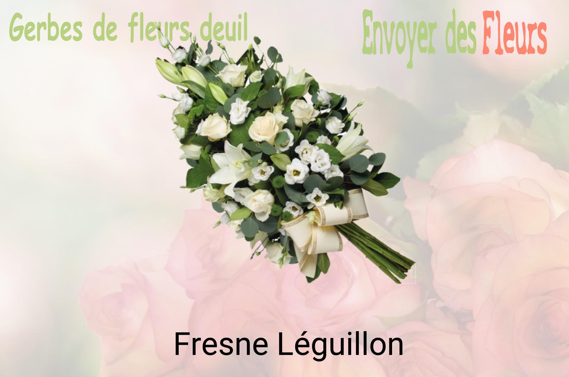 Gerbe de fleurs de deuil livrée à Fresne-Léguillon